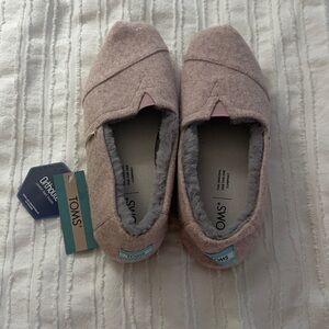 TOMS Pale Mauve and Tan Alpargata